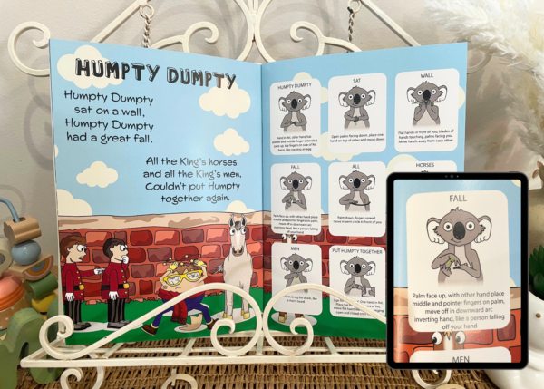 key word sign auslan - Humpty Dumpty