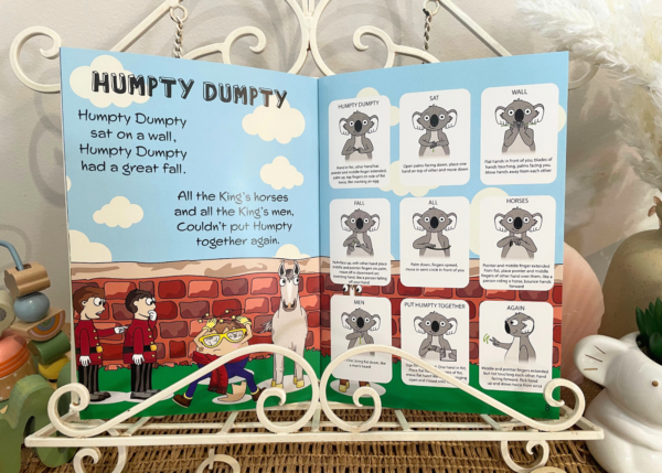 key word sign auslan - nursery rhyme -Humpty Dumpty