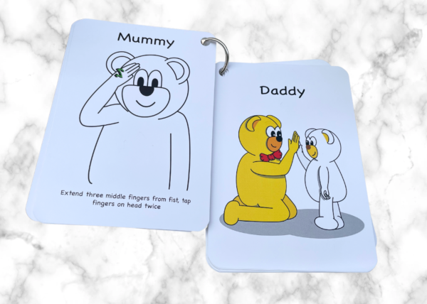 early learning key word sign flashcards