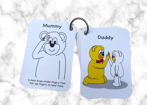 early learning key word sign flashcards