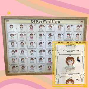 Occupational therapy auslan key word sign - designed for OTs