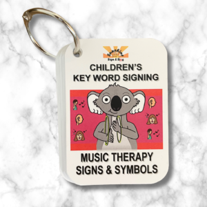 Music Therapy - key word sign - lanyard cards