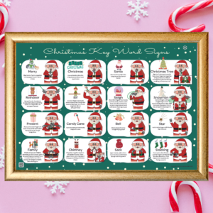 Christmas signs - key word signs - Auslan - with video tutorials