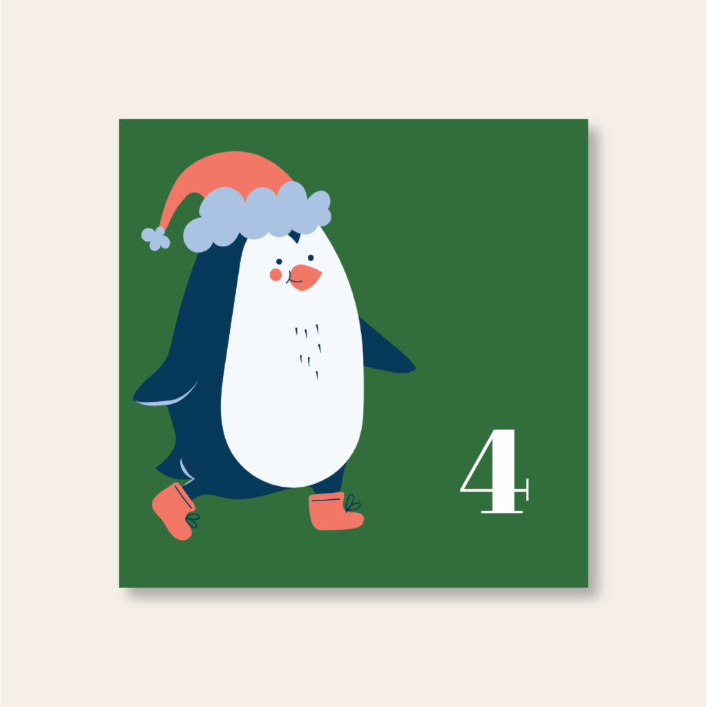 christmas advent calendar - key word sign - sign for penguin - auslan