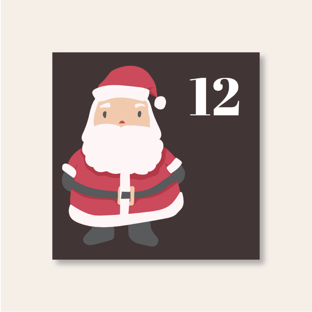 christmas advent calendar - key word sign - sign for Santa or Father Christmas - auslan