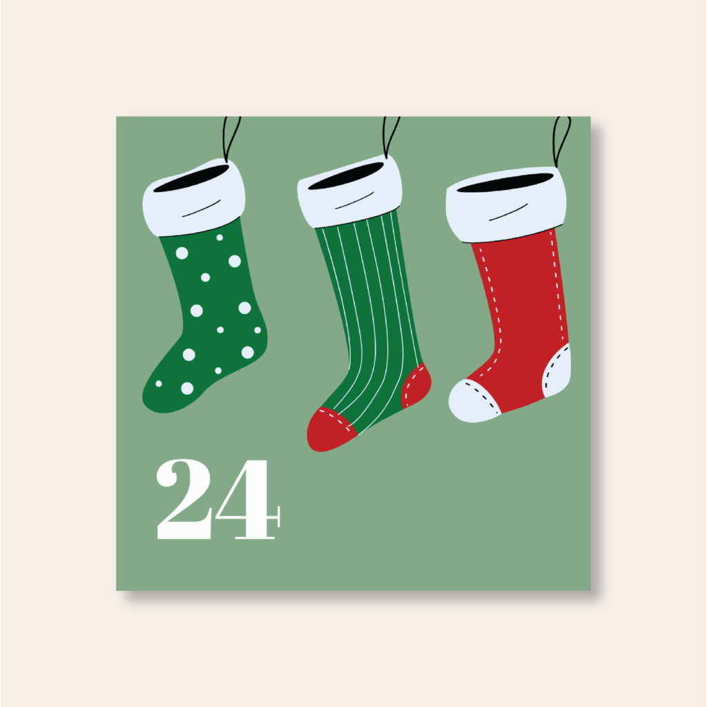 christmas advent calendar - key word sign - sign for stocking - auslan