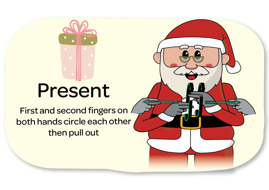 Key Word Sign - sign for present - christmas signs - Auslan