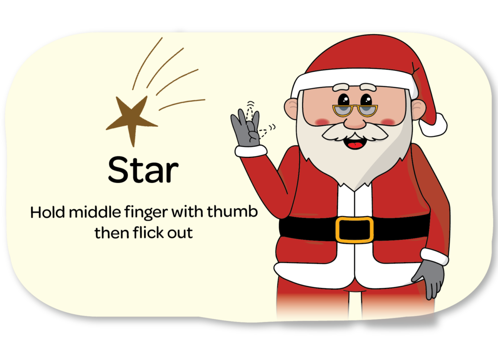 Key Word Sign - sign for star - christmas signs - Auslan