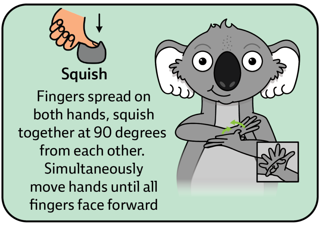 Kws key word sign - sign for squish