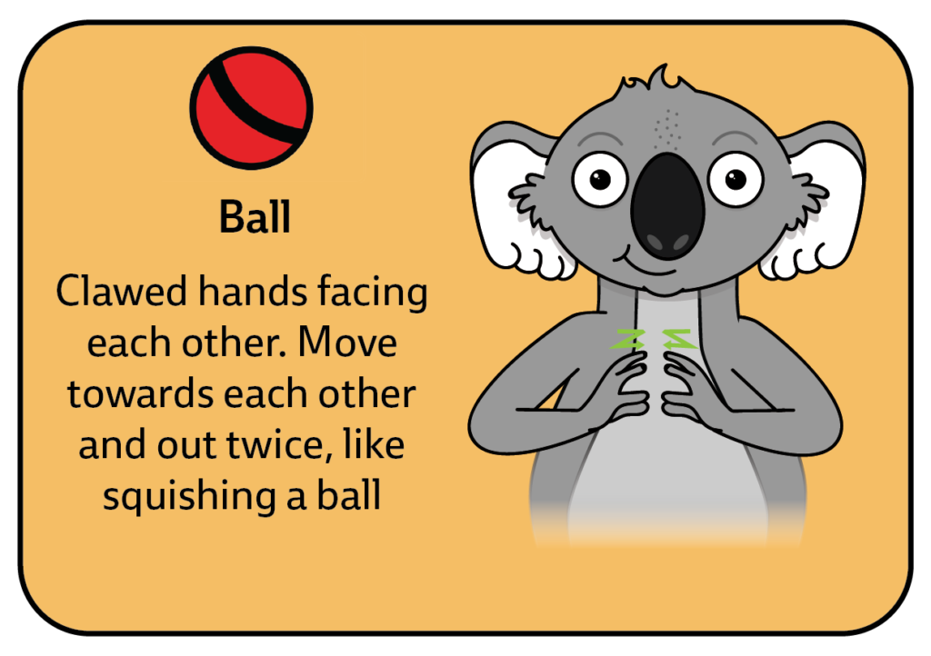 sign for ball - key word sign - AAC -Outdoor Play Communication Board