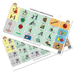 Downloadable - Outdoor Play Communication Boards – AAC – Children’s key word sign – with access to video tutorials