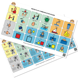 Downloadable - Water Play Communication Boards – AAC – Children’s key word sign – with access to video tutorials